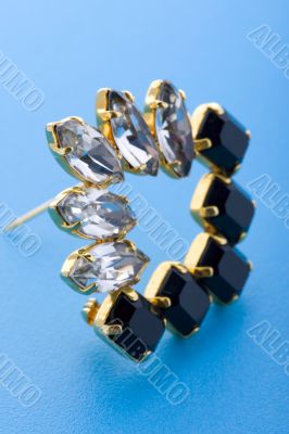 costume jewellery brooch macro