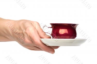 cup of tea on hand
