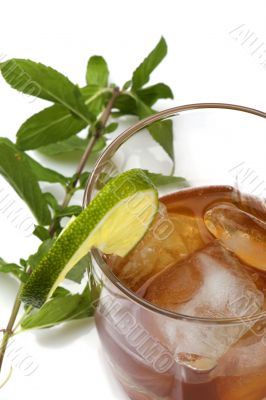 glass of whiskey close up