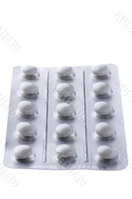 group tablet on white background