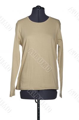 mannequin with clothes on white