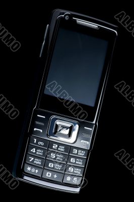 mobile phone on black