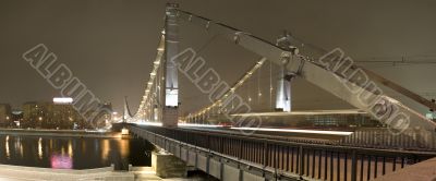 Panorama Bridge in the night city
