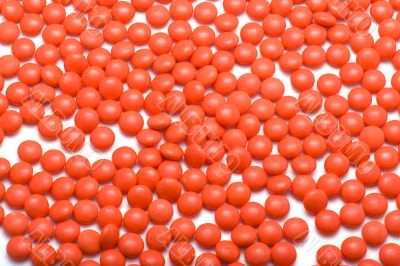 pharmacy tablets on white