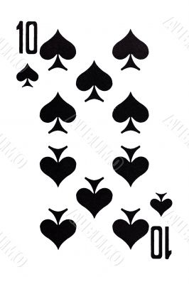 playing card isolated on white