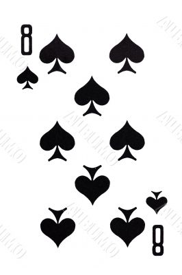 playing card isolated on white background