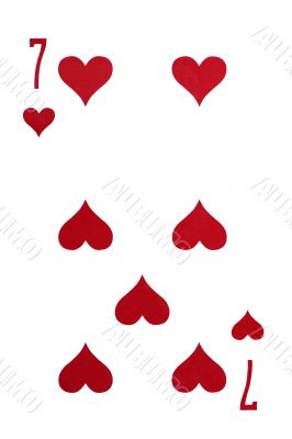 playing card isolated on white macro