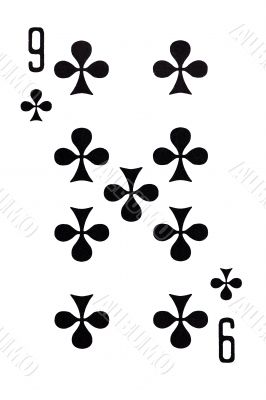 playing card on white
