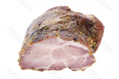 Pork gammon on white