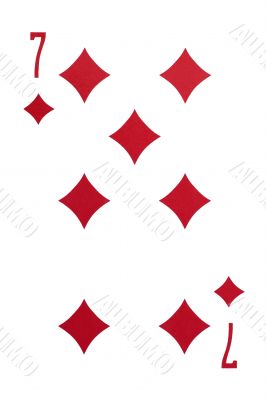 red card on white