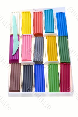 Set of plasticine
