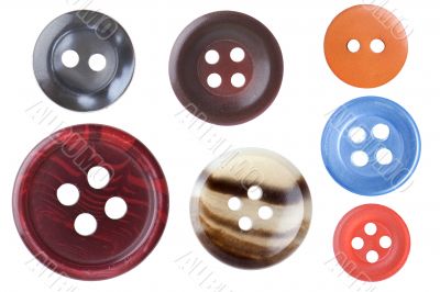 Set of sewing buttons