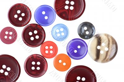Set of sewing buttons macro