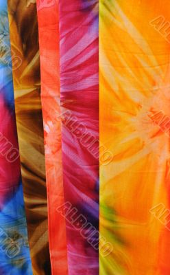 Closeup Bright Fabrics