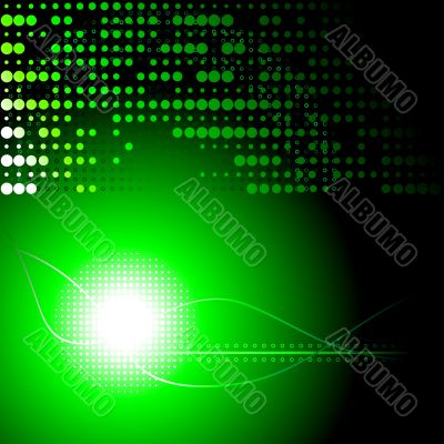 Green and black abstract background