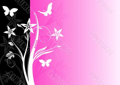 Colourful floral background