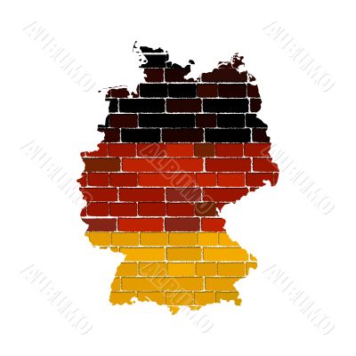 Grunge germany map