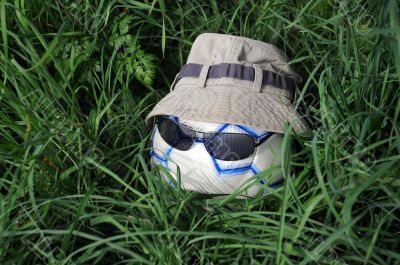 Hatted Ball With Sunglasses