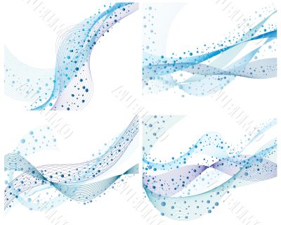 set of water backgrounds
