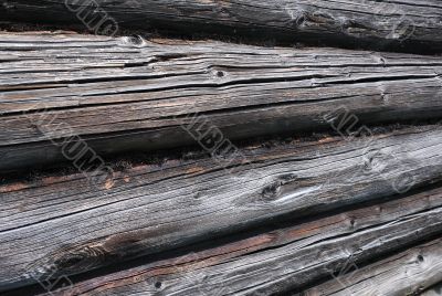 Detail of Log House Wall