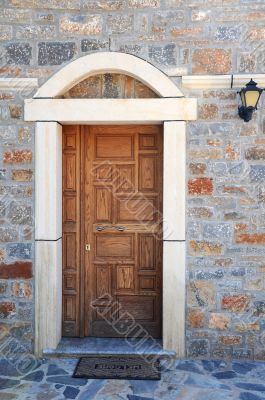 Door to Greek Orthodox Church