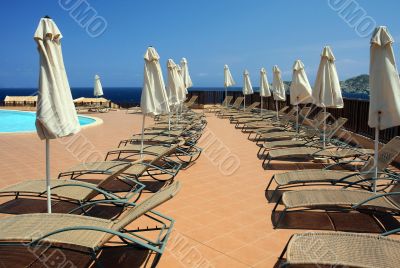 Pool Deck in the Hotel 