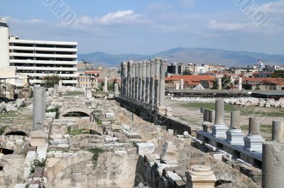 Ancient Agora in the City of Izmir