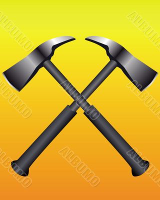 fire axes formed a cross