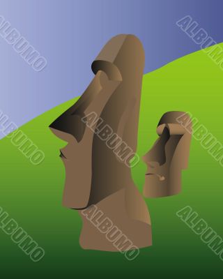 the idols of Easter Island