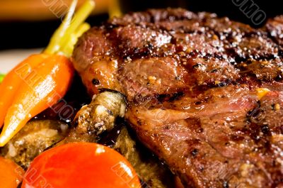 grilled ribeye steak