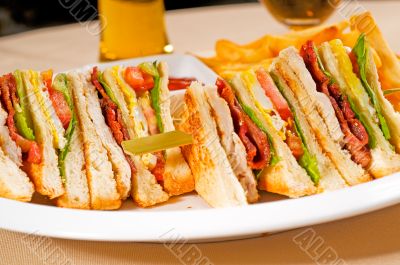 triple decker club sandwich