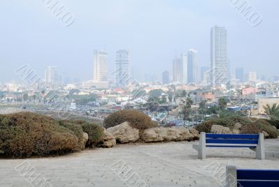 Foggy Tel-Aviv