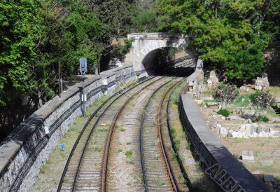 Railroad Tracks in Greece