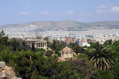View of Agora in Athens