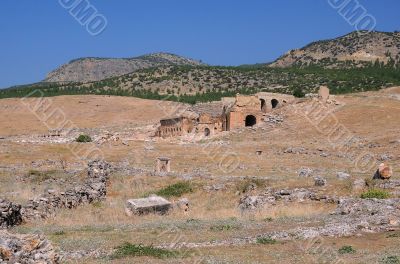 View of Ancient Theater in Hierapolis