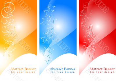 Set of abstract banners, eps 10