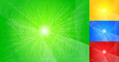 Set of colourful backgrounds