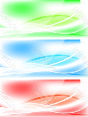 Set of abstract banners - eps 10