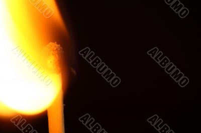 a match igniting