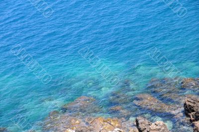 Rocks and Blue Sea