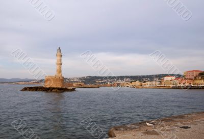 Lighthouse in Chania