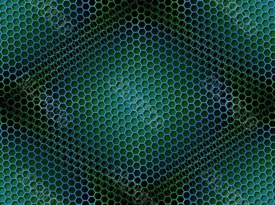 Honeycomb Background Seamless Blue Green