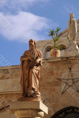 Statues of Saint Jerome and Catherine