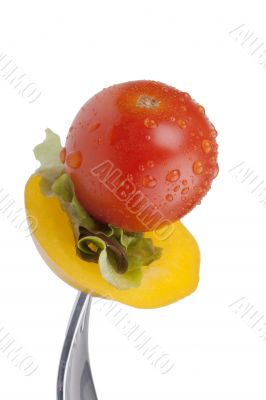 Sandwich on fork