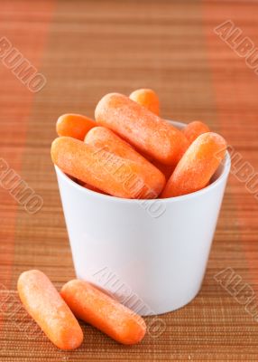 Fresh baby carrots