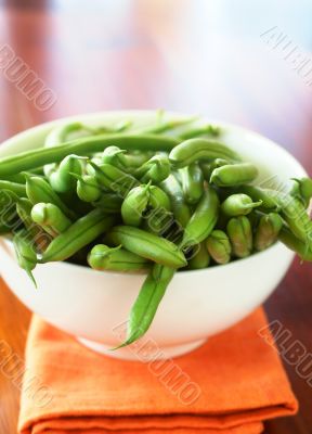 Green beans in a bowl