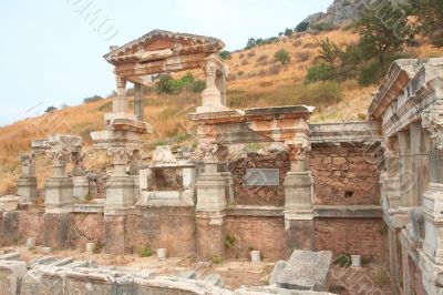 Fountain of Trajan in Ephesus, Turkey