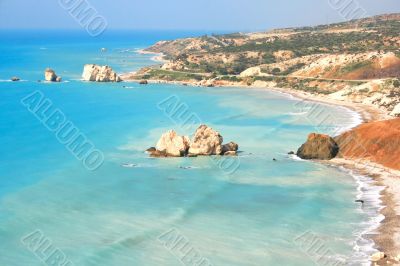 Aphrodite`s legendary birthplace in Paphos, Cyprus