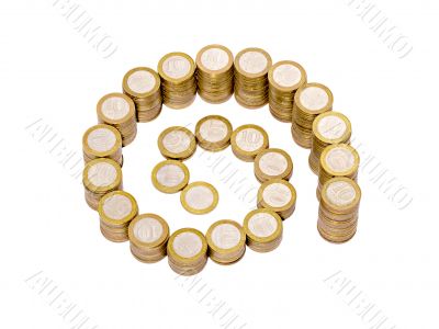stacks of coins