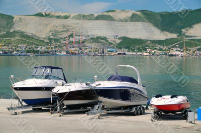 boats on the coast